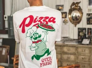 Individuell gestaltete T-Shirts für Pizzerien